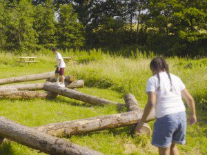 Children enjoying play area