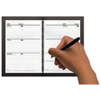 Hand writing in planner
