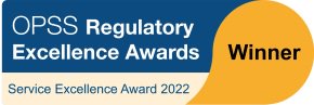 OPSS Regulatory Excellence Awards winner 2022 logo