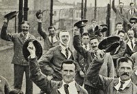 Corporal A E Spooner, 7th Battalion, East Surrey Regiment. Wounded man with bandages around head