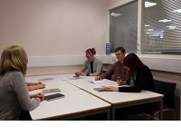 Dorking Library room in use