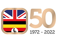 British Ugandan Asians 50th anniversary logo