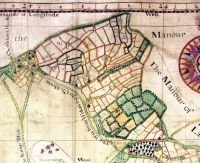 Woking Manor Map, 1719. SHC ref G97/5/63 