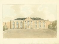 Link to larger image of Sessions House for Surrey, Horsemonger Lane 1823 by John Hassell (SHC ref 4348/6/6/3)