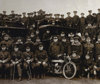 Group photograph from album compiled by Private Topp