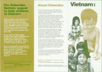 Vietnam appeal leaflet, 1970s