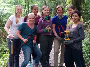 Group photo of the New Models of Delivery team in the outdoors