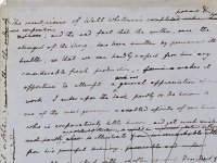 Link to a larger image of Lushington's note on Whitman's poetry and writings