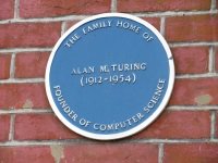 Alan Turing blue plaque Guildford