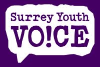 Purple Surrey Youth Voice logo