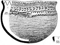 Decorated Neolithic Bowl shard from Hengrove Farm, Staines