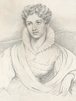 Harriet Grote (née Lewin) by Charles George Lewis c1840